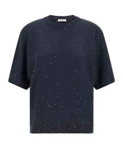Brunello Cucinelli 'diamante' Sweater In Black