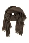Brunello Cucinelli Women Diamond Cashmere And Silk Scarf