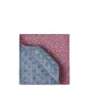 Brunello Cucinelli Diamond-print Silk Pocket Square In Pink