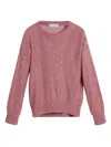 Brunello Cucinelli Diamond-yarn Sweater In Pink