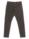 Brunello Cucinelli Distressed-detail Jeans In Brown
