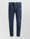 Brunello Cucinelli Distressed Detailing Five-pocket Style Belt Loops