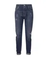 Brunello Cucinelli Men's Five-pocket Leisure Fit Trousers In Blue