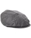 Brunello Cucinelli Dnu Inactive  Leather-trim Cap In Gray