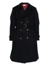 Brunello Cucinelli Double-breasted Belted Coat In Black