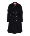 Brunello Cucinelli Double-breasted Belted Coat In Blue