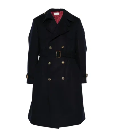BRUNELLO CUCINELLI DOUBLE-BREASTED BELTED COAT
