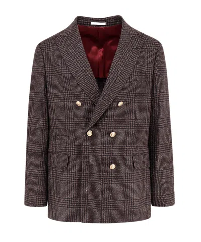 BRUNELLO CUCINELLI BRUNELLO CUCINELLI PRINCE OF WALES BLAZER