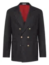 Brunello Cucinelli Prince Of Wales Deconstructed Blazer