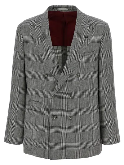 Brunello Cucinelli Double-breasted Blazer Black