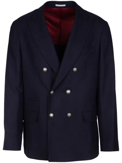 BRUNELLO CUCINELLI DOUBLE-BREASTED BLAZER