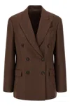 Brunello Cucinelli Double-breasted Blazer In Brown
