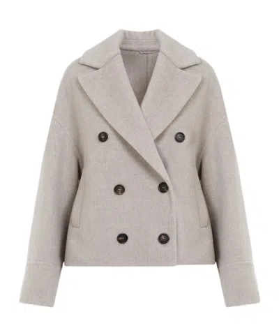 BRUNELLO CUCINELLI BRUNELLO CUCINELLI DOUBLE-BREASTED BLAZER