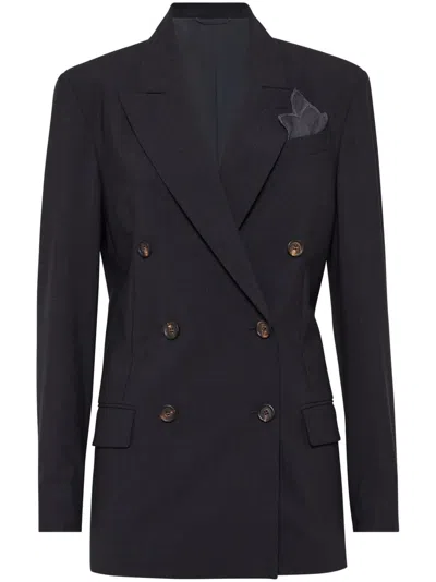 BRUNELLO CUCINELLI DOUBLE-BREASTED BLAZER