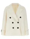 Brunello Cucinelli Double-breasted Blazer Blazer And Suits White In White