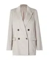 Brunello Cucinelli Double-breasted Blazer In White