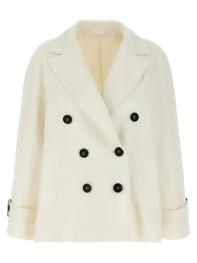 Brunello Cucinelli Double-breasted Blazer With Adjustable Straps