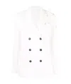 Brunello Cucinelli Double-breasted Button Jacket In White