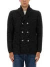 Brunello Cucinelli Double-breasted Cashmere And Silk Blend Cardigan In Black