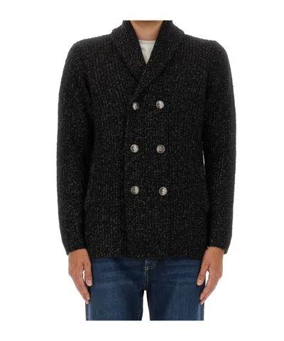 BRUNELLO CUCINELLI BRUNELLO CUCINELLI LONG-SLEEVED DOUBLE-BREASTED CARDIGAN