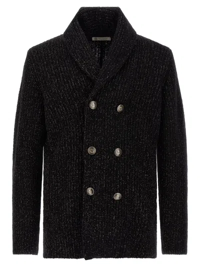 BRUNELLO CUCINELLI DOUBLE-BREASTED CARDIGAN