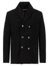 Brunello Cucinelli Double-breasted Cashmere And Silk Blend Cardigan In Black