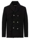 Brunello Cucinelli Double-breasted Cashmere And Silk Blend Cardigan In Black