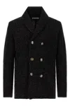 Brunello Cucinelli Double-breasted Cashmere And Silk Blend Cardigan In Black