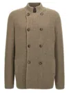 Brunello Cucinelli Olive Double-breasted Cardigan In Green