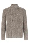 Brunello Cucinelli Double-breasted Cardigan Sweaters And Cardigans Multicolor In Nude