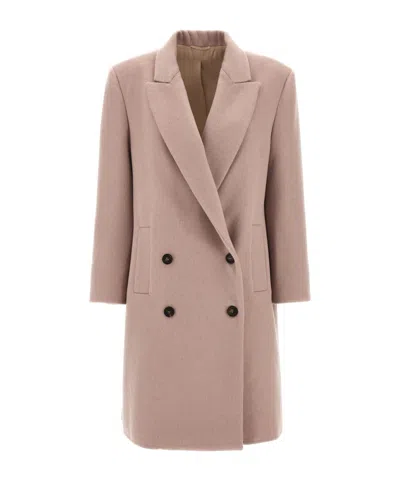 BRUNELLO CUCINELLI BRUNELLO CUCINELLI DOUBLE-BREASTED COAT