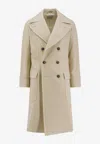 Brunello Cucinelli One-and-a-half Style Cashmere Wide Corduroy Coat In White