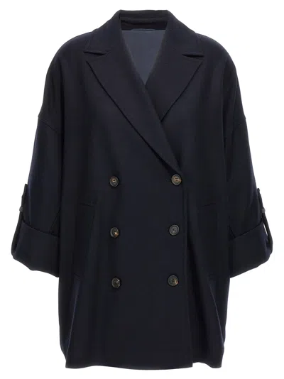 BRUNELLO CUCINELLI BRUNELLO CUCINELLI DOUBLE-BREASTED COAT