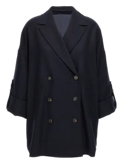 BRUNELLO CUCINELLI DOUBLE-BREASTED COAT