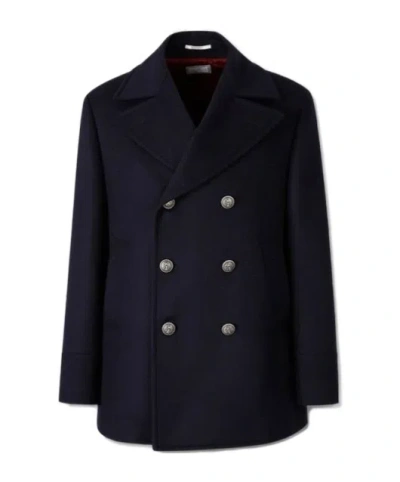 BRUNELLO CUCINELLI DOUBLE-BREASTED COAT