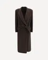 Brunello Cucinelli Brown Wool And Cashmere Coat In Brown