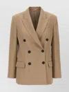 Brunello Cucinelli Double-breasted Cotton Blazer With Structured Shoulders