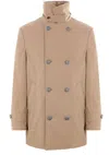 Brunello Cucinelli Stylish High Collar Down Jacket In Neutral