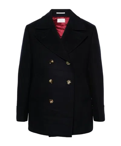 BRUNELLO CUCINELLI BRUNELLO CUCINELLI DOUBLE-BREASTED STRAIGHT HEM COAT