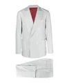 Brunello Cucinelli Double-breasted Flannel Suit In White