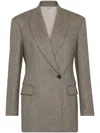Brunello Cucinelli Double-breasted Herringbone Blazer