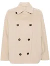 Brunello Cucinelli Double-breasted Jacket In Neutrals