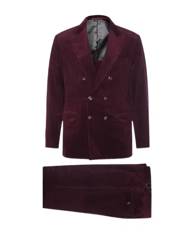 BRUNELLO CUCINELLI BRUNELLO CUCINELLI DOUBLE BREASTED JACKET SUIT