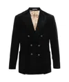 Brunello Cucinelli Tailored Cotton Cashmere Blazer With Double Vent In Black