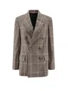 Brunello Cucinelli Double-breasted Prince Of Wales Blazer