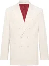 Brunello Cucinelli Corduroy One-and-a-half-breasted Blazer In Brown