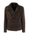 Brunello Cucinelli Men Coat 1 Petto E Mezzo In Black
