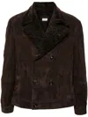 Brunello Cucinelli Men Coat 1 Petto E Mezzo In Brown