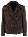Brunello Cucinelli Men Coat 1 Petto E Mezzo In Brown