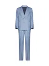 BRUNELLO CUCINELLI DOUBLE-BREASTED STRIPED TAILORED SUIT